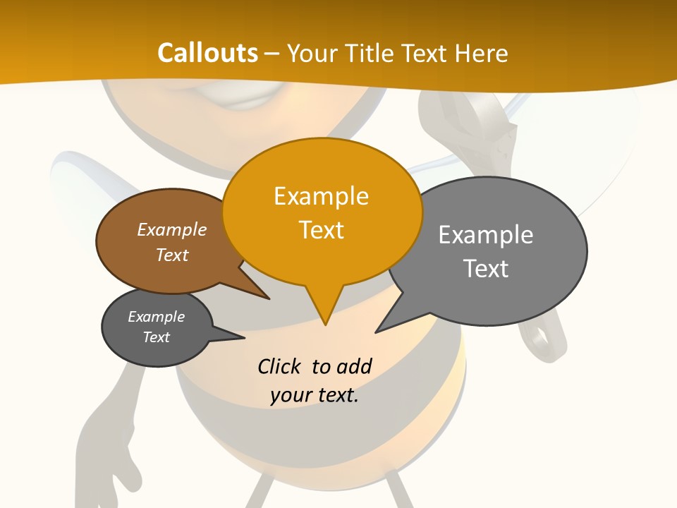 Character Insecte Pollen PowerPoint Template