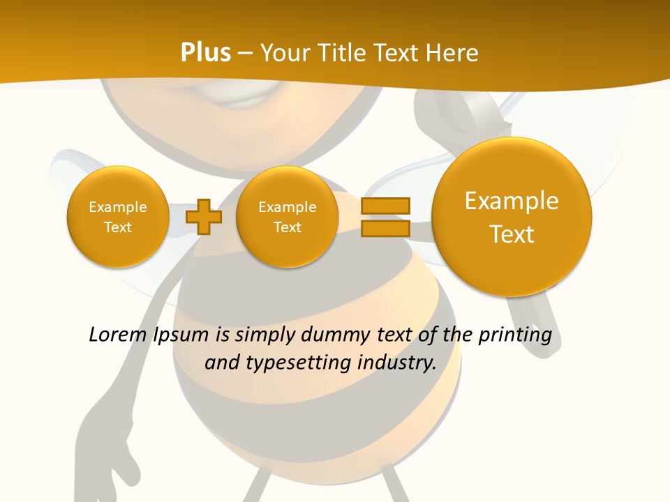 Character Insecte Pollen PowerPoint Template