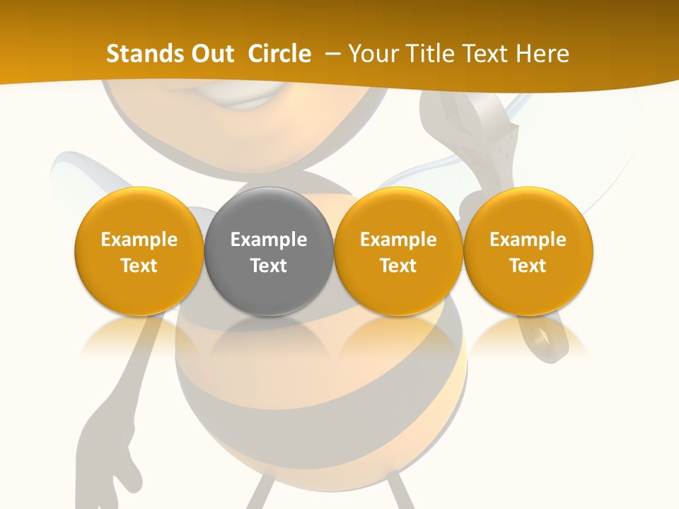 Character Insecte Pollen PowerPoint Template