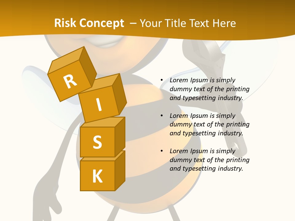 Character Insecte Pollen PowerPoint Template