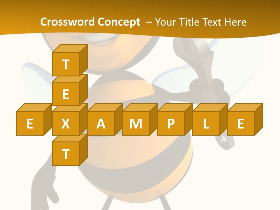 Character Insecte Pollen PowerPoint Template