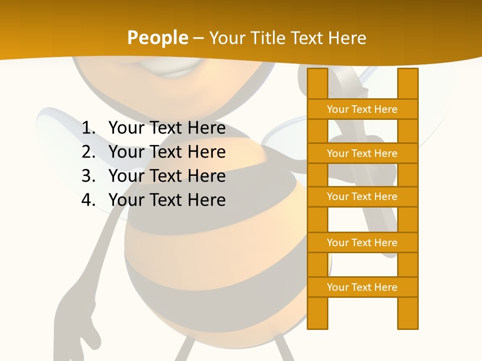 Character Insecte Pollen PowerPoint Template