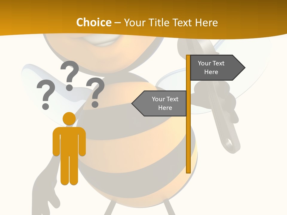 Character Insecte Pollen PowerPoint Template