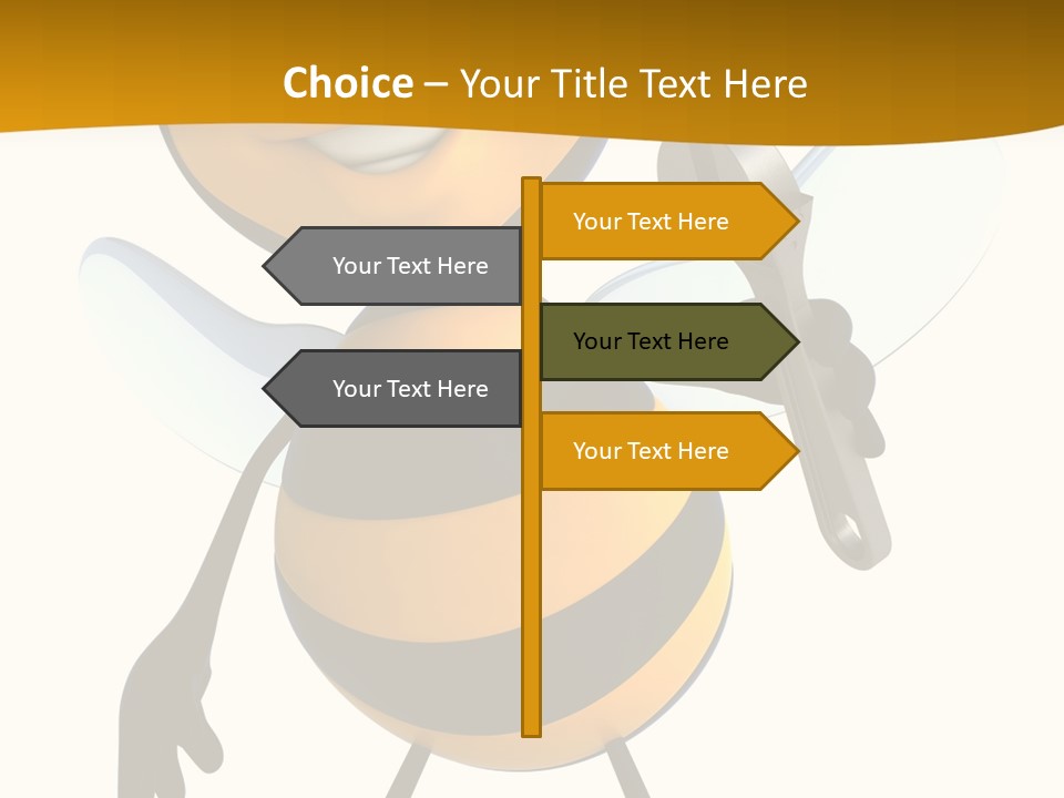 Character Insecte Pollen PowerPoint Template