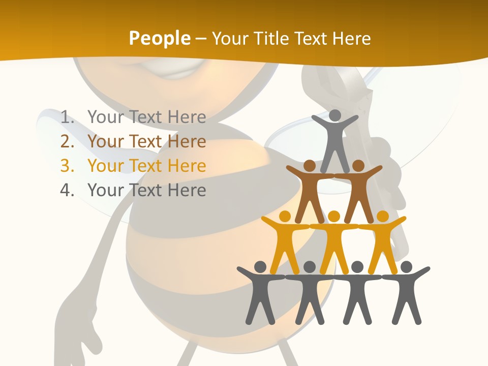 Character Insecte Pollen PowerPoint Template