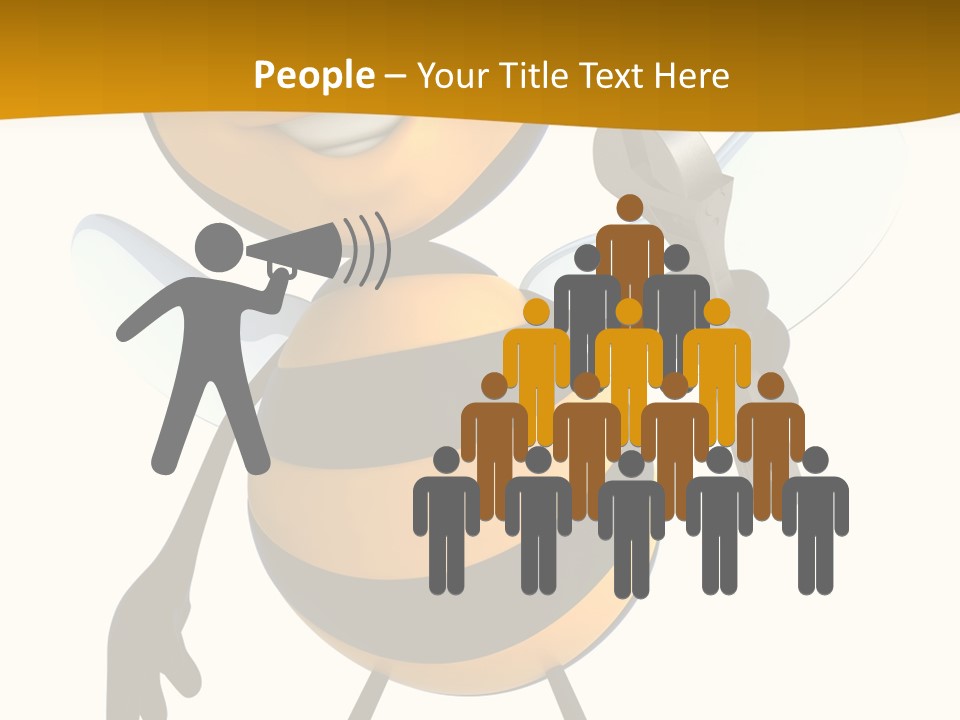 Character Insecte Pollen PowerPoint Template