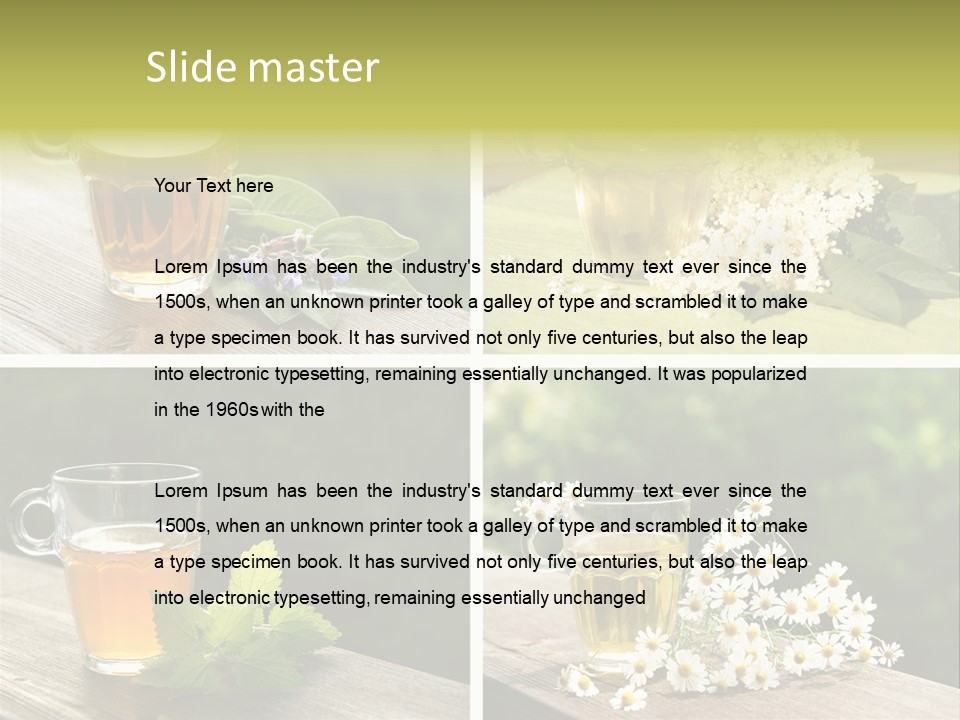 Vitamine Duftend Holunder PowerPoint Template