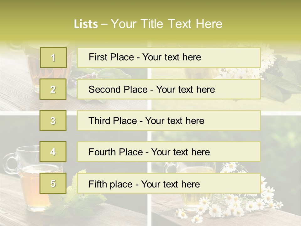 Vitamine Duftend Holunder PowerPoint Template