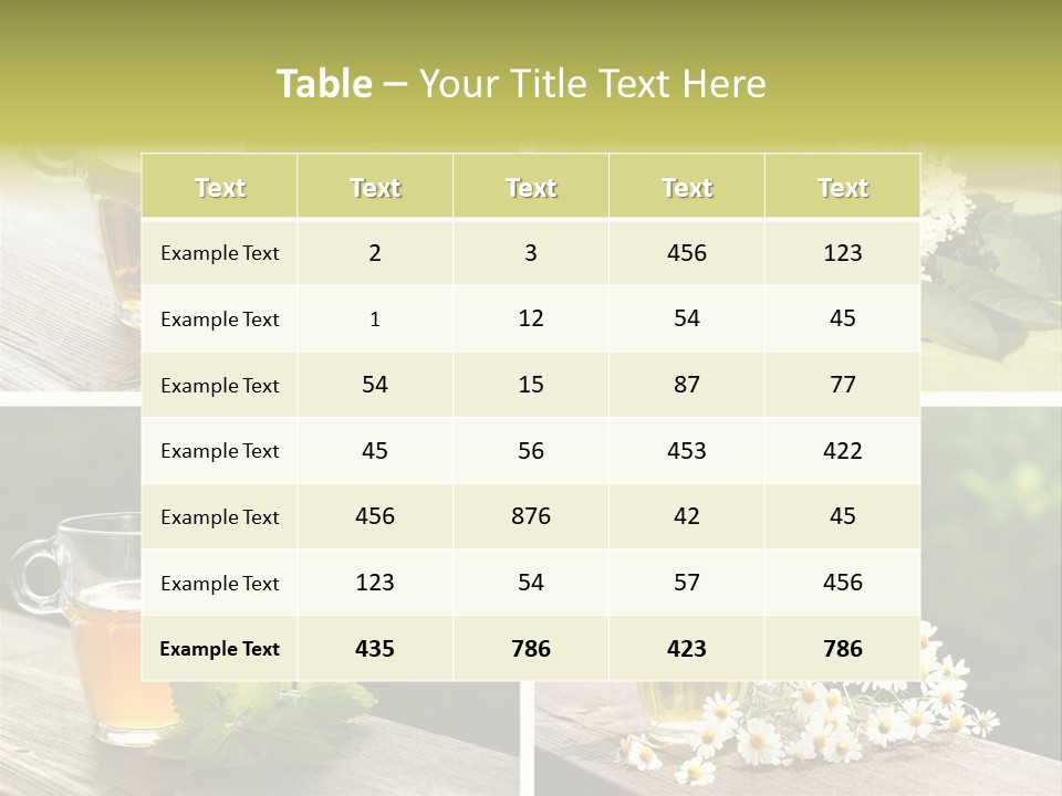 Vitamine Duftend Holunder PowerPoint Template