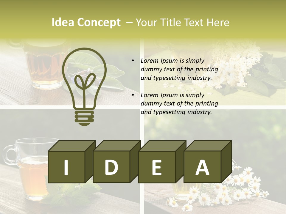 Vitamine Duftend Holunder PowerPoint Template