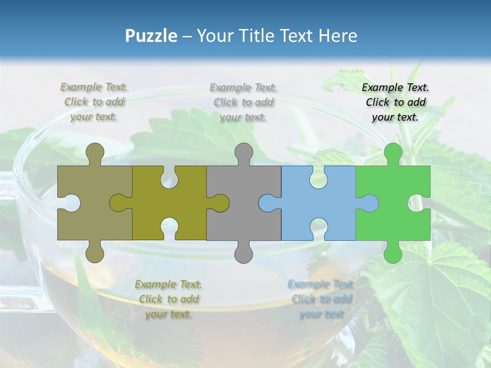 Nahaufnahme Brennnessel Gesundheit PowerPoint Template