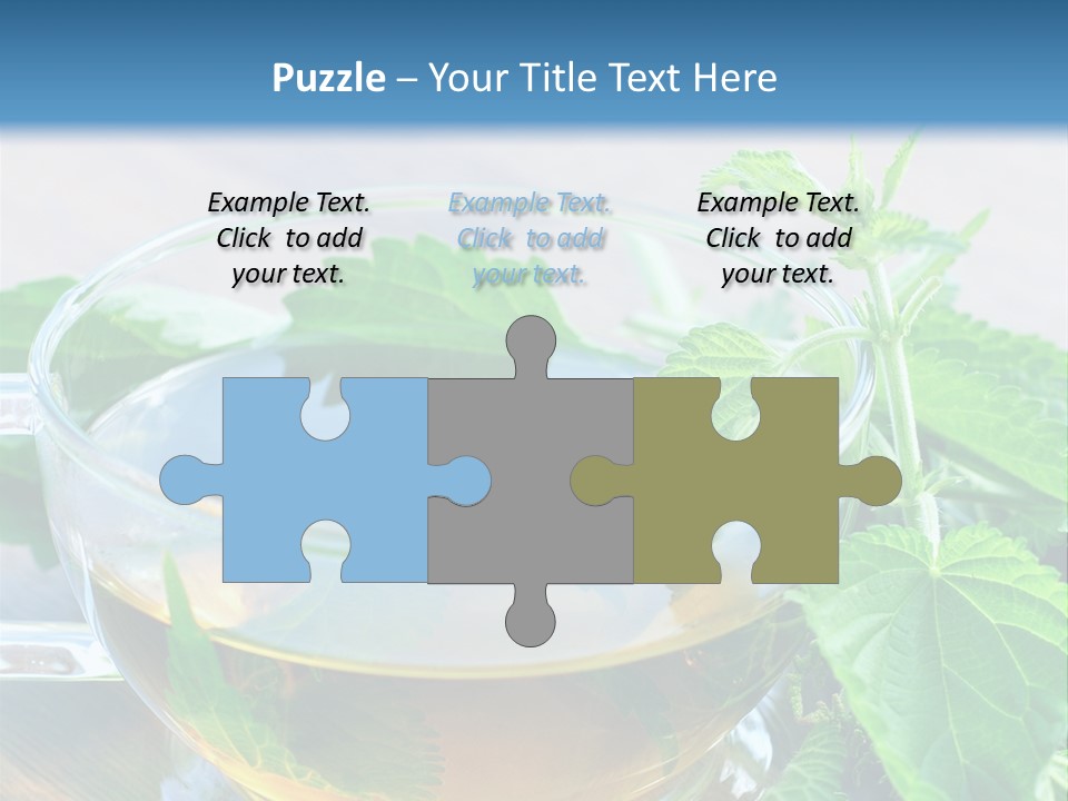 Nahaufnahme Brennnessel Gesundheit PowerPoint Template