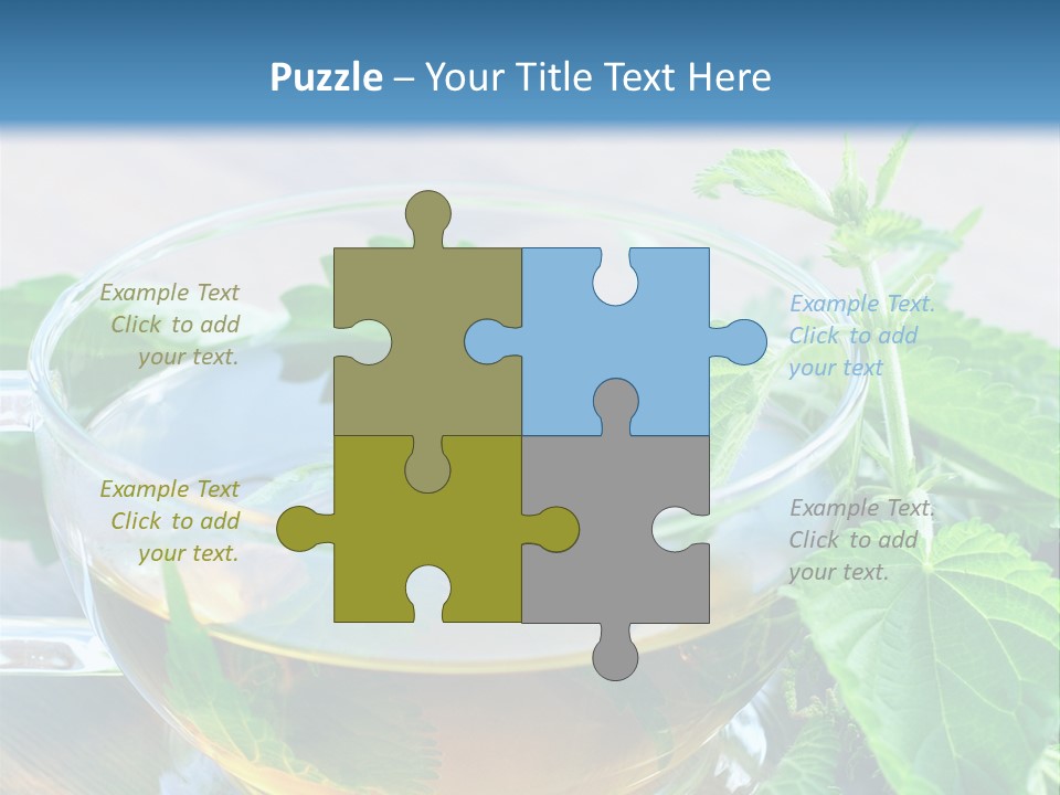 Nahaufnahme Brennnessel Gesundheit PowerPoint Template