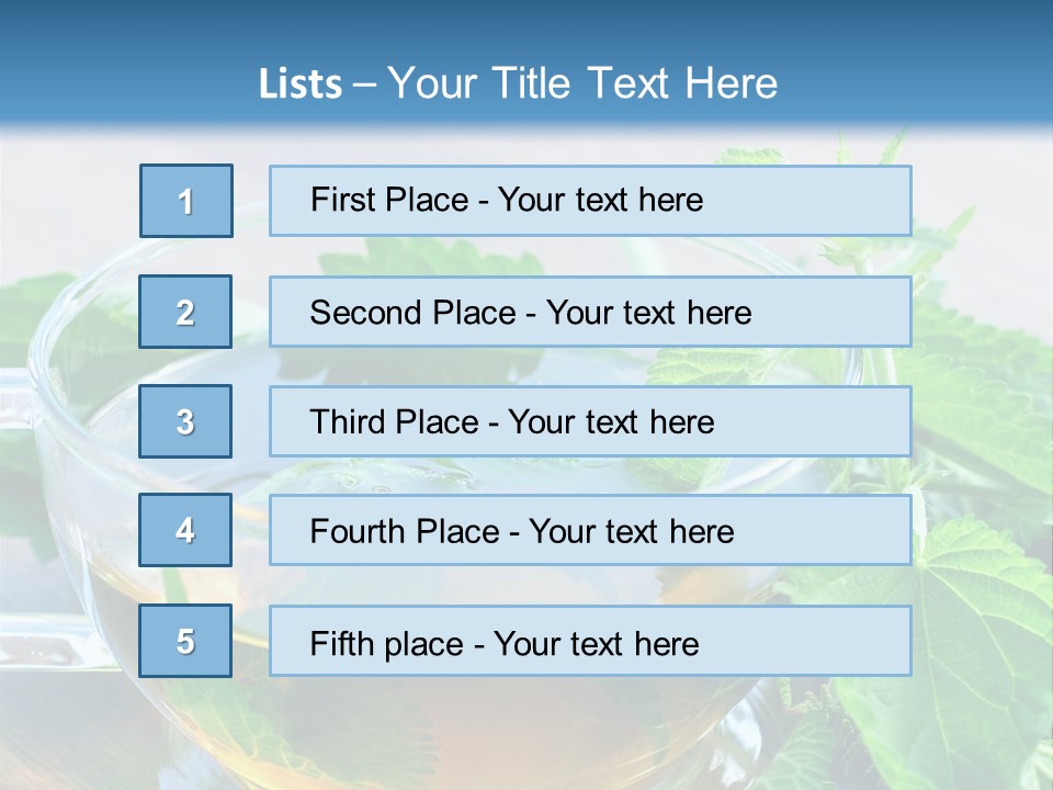 Nahaufnahme Brennnessel Gesundheit PowerPoint Template