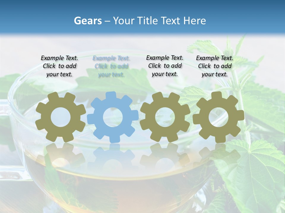 Nahaufnahme Brennnessel Gesundheit PowerPoint Template