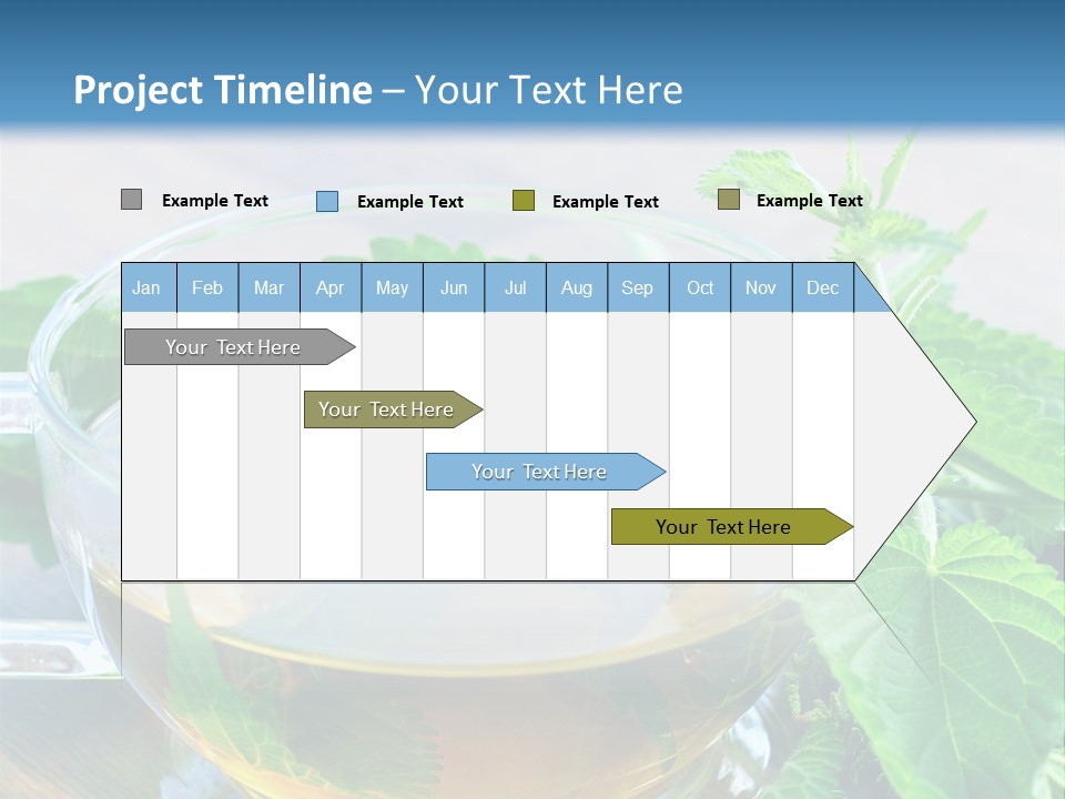 Nahaufnahme Brennnessel Gesundheit PowerPoint Template
