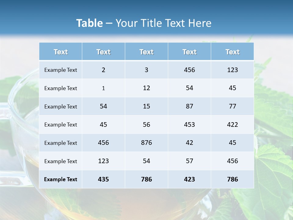 Nahaufnahme Brennnessel Gesundheit PowerPoint Template
