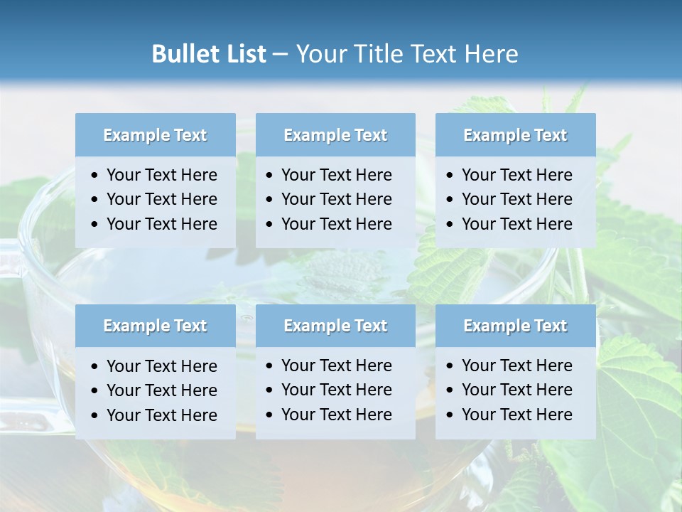 Nahaufnahme Brennnessel Gesundheit PowerPoint Template