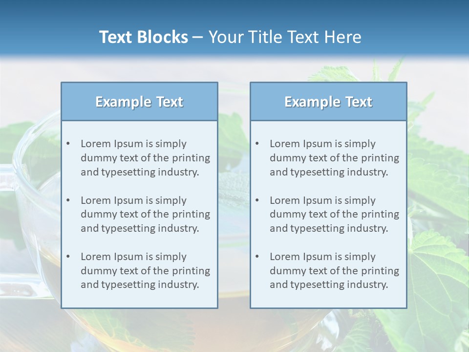 Nahaufnahme Brennnessel Gesundheit PowerPoint Template