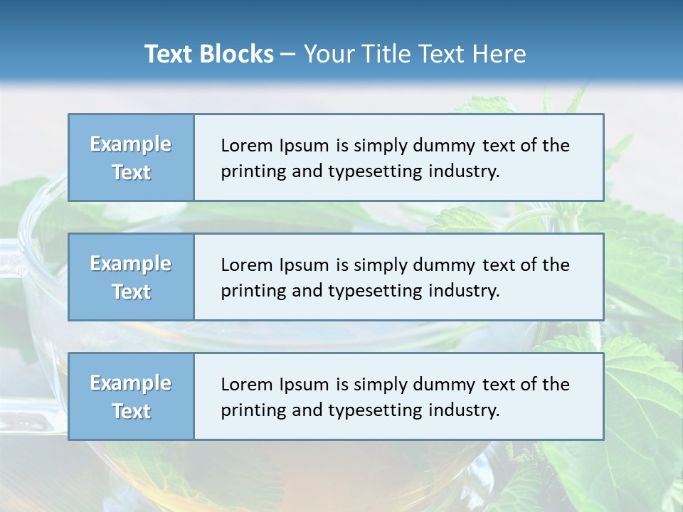 Nahaufnahme Brennnessel Gesundheit PowerPoint Template