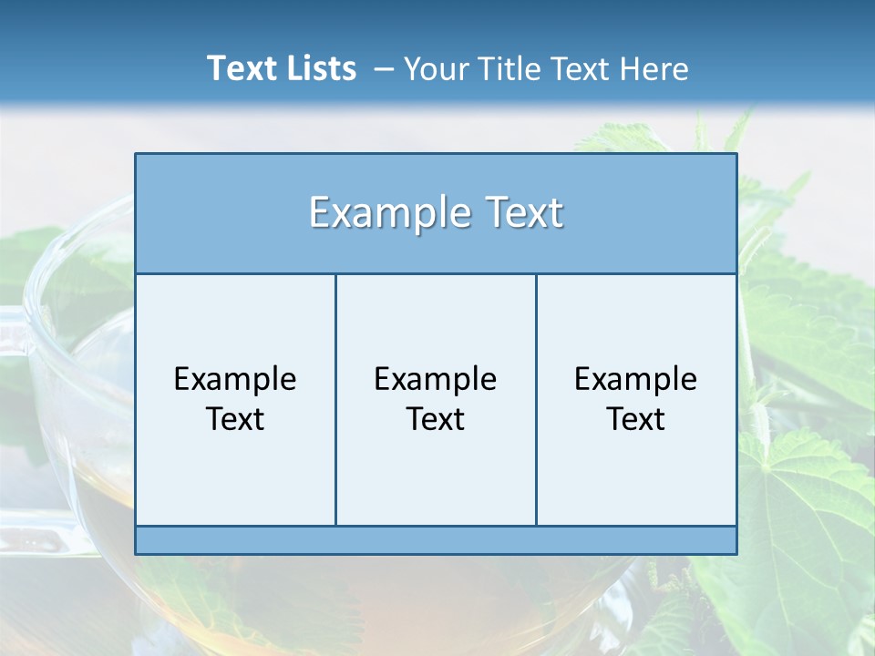 Nahaufnahme Brennnessel Gesundheit PowerPoint Template