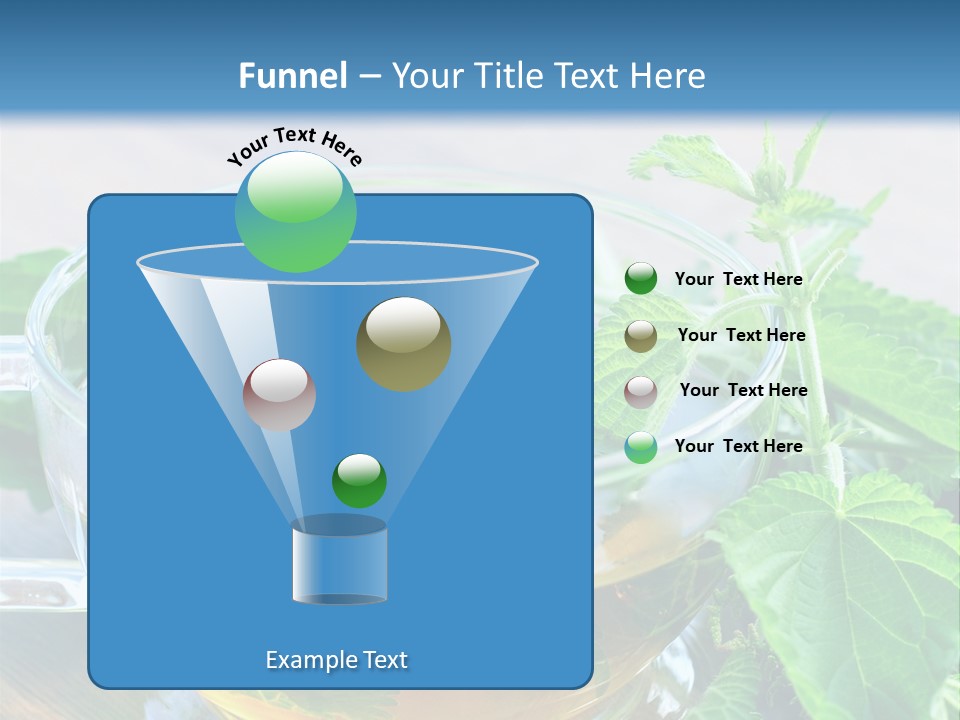 Nahaufnahme Brennnessel Gesundheit PowerPoint Template