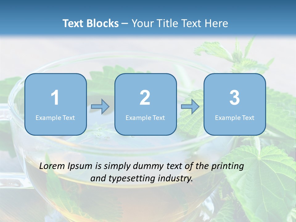 Nahaufnahme Brennnessel Gesundheit PowerPoint Template