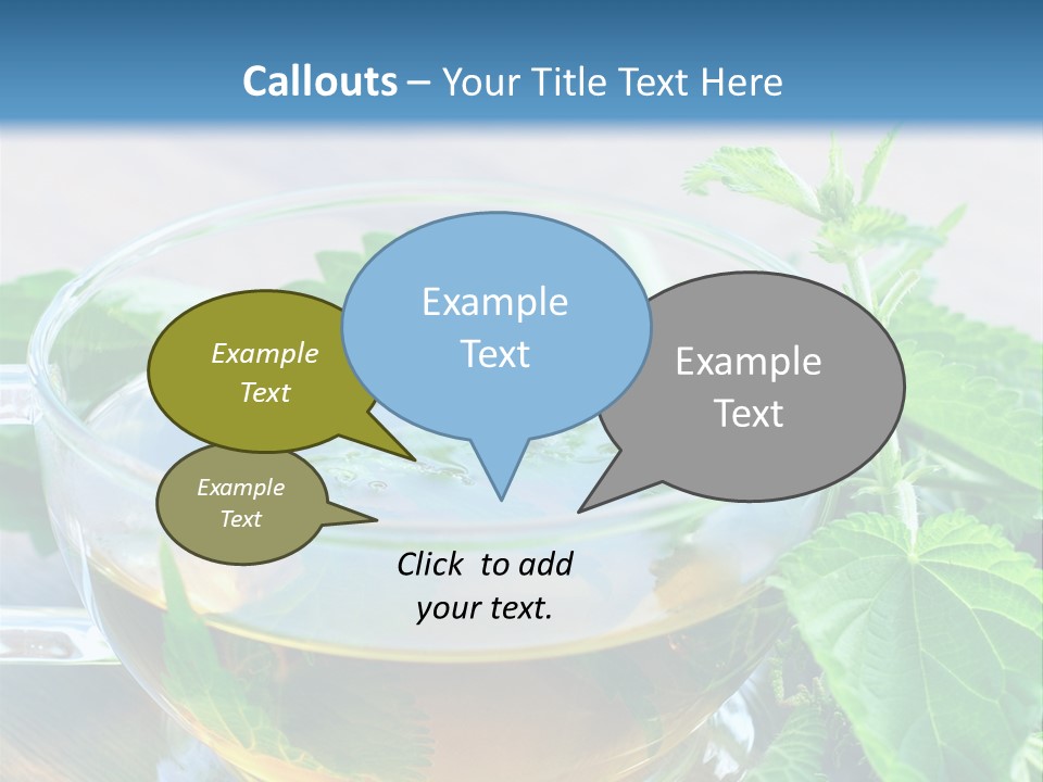 Nahaufnahme Brennnessel Gesundheit PowerPoint Template
