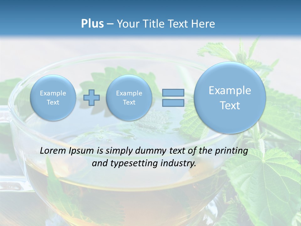 Nahaufnahme Brennnessel Gesundheit PowerPoint Template