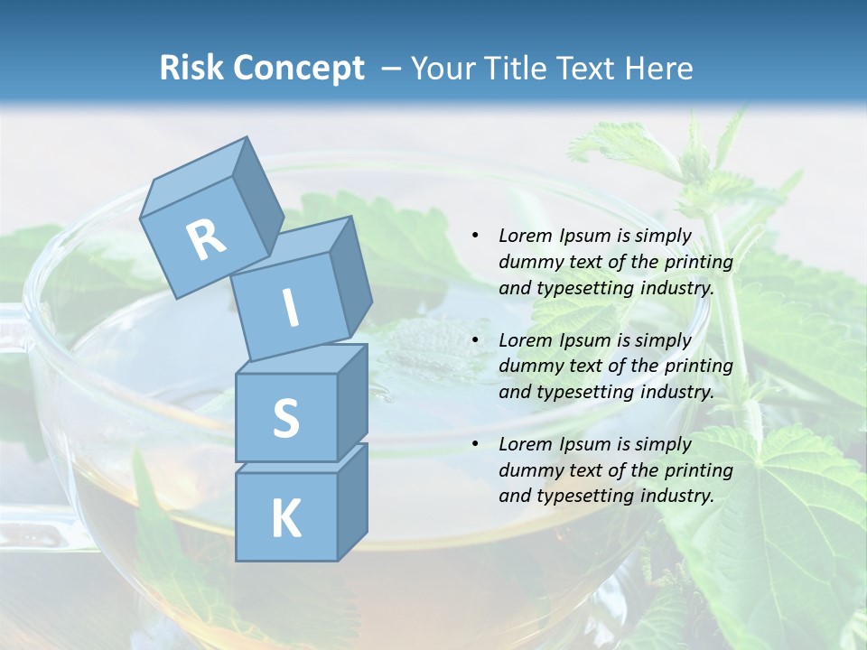 Nahaufnahme Brennnessel Gesundheit PowerPoint Template