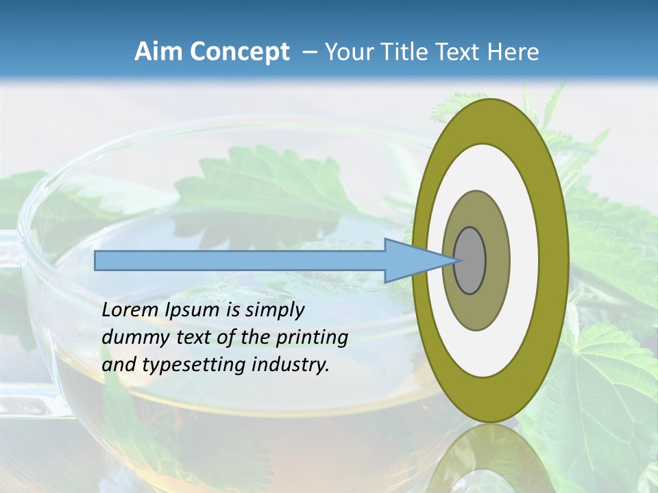 Nahaufnahme Brennnessel Gesundheit PowerPoint Template