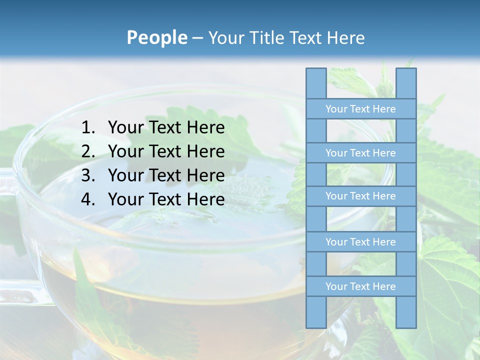 Nahaufnahme Brennnessel Gesundheit PowerPoint Template