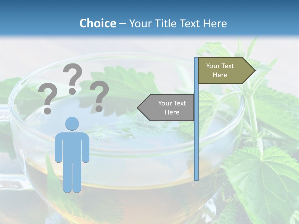 Nahaufnahme Brennnessel Gesundheit PowerPoint Template