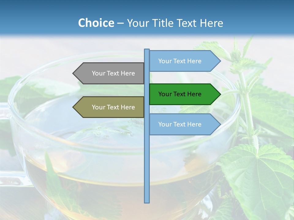 Nahaufnahme Brennnessel Gesundheit PowerPoint Template