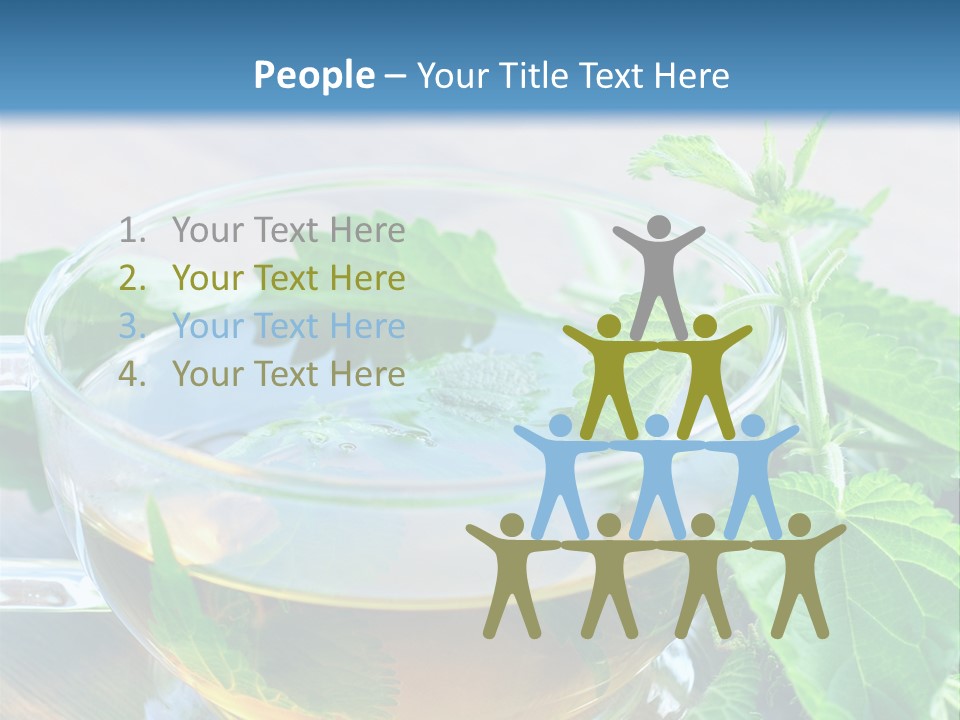 Nahaufnahme Brennnessel Gesundheit PowerPoint Template