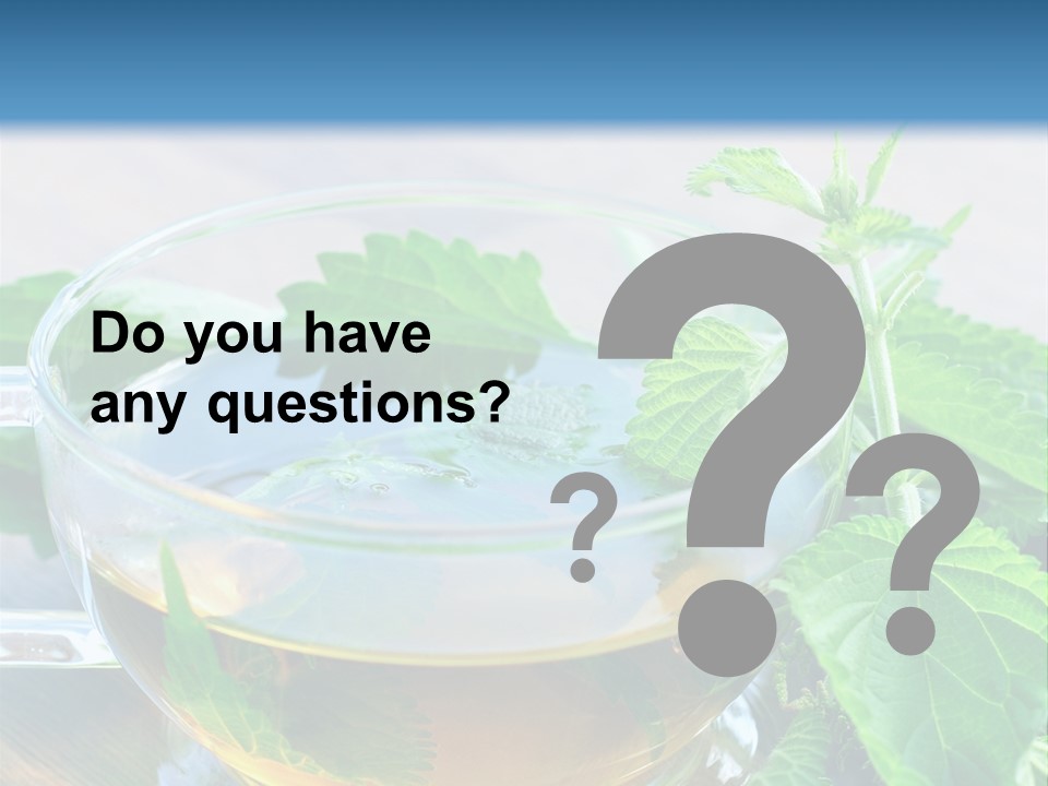 Nahaufnahme Brennnessel Gesundheit PowerPoint Template