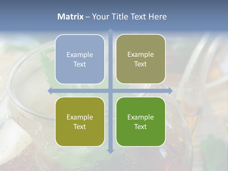 Wohlbefinden Arzneipflanze Entschlackung PowerPoint Template
