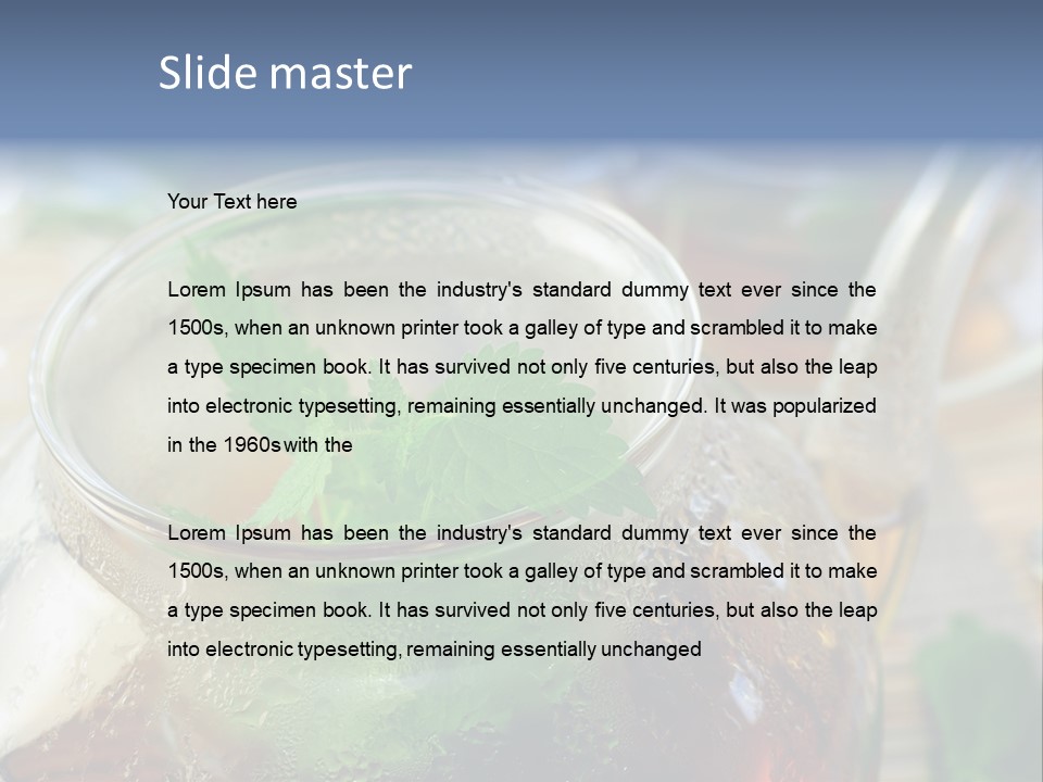 Wohlbefinden Arzneipflanze Entschlackung PowerPoint Template