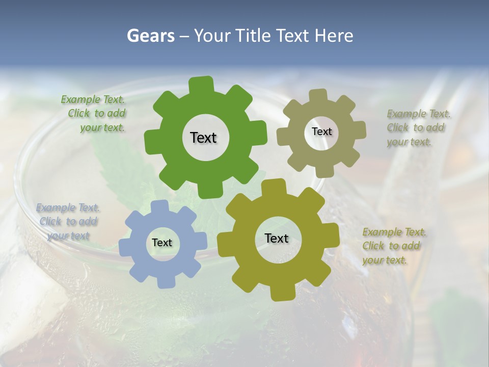 Wohlbefinden Arzneipflanze Entschlackung PowerPoint Template