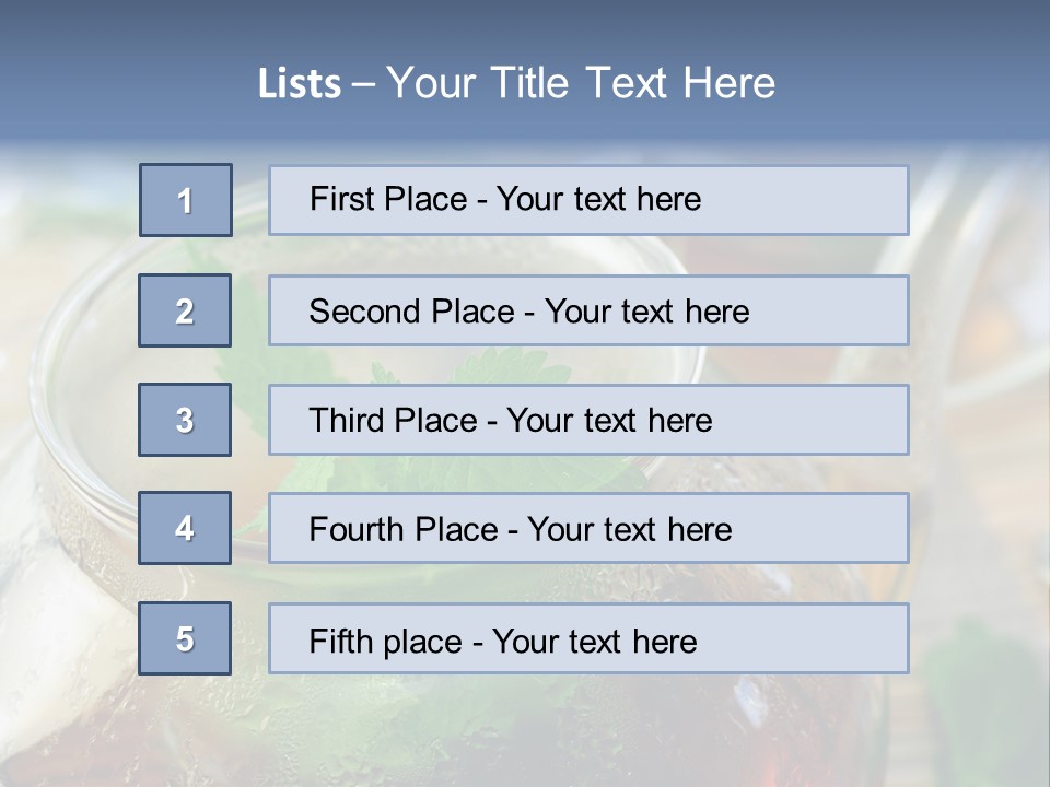 Wohlbefinden Arzneipflanze Entschlackung PowerPoint Template