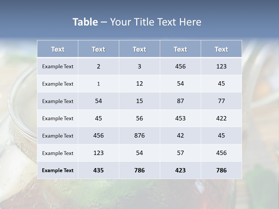Wohlbefinden Arzneipflanze Entschlackung PowerPoint Template
