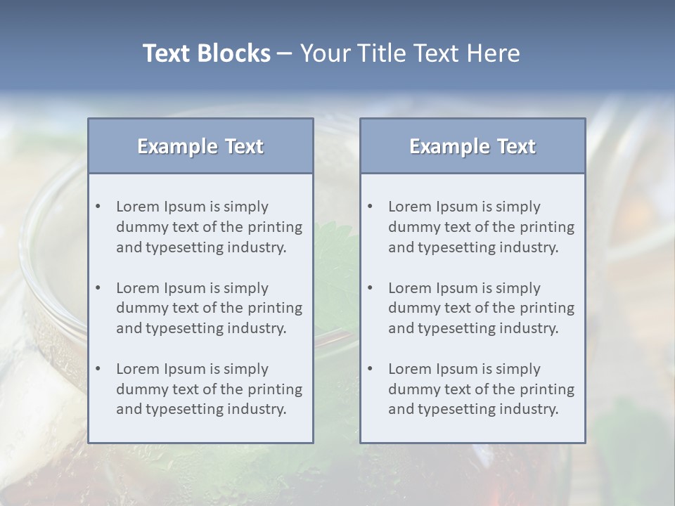 Wohlbefinden Arzneipflanze Entschlackung PowerPoint Template