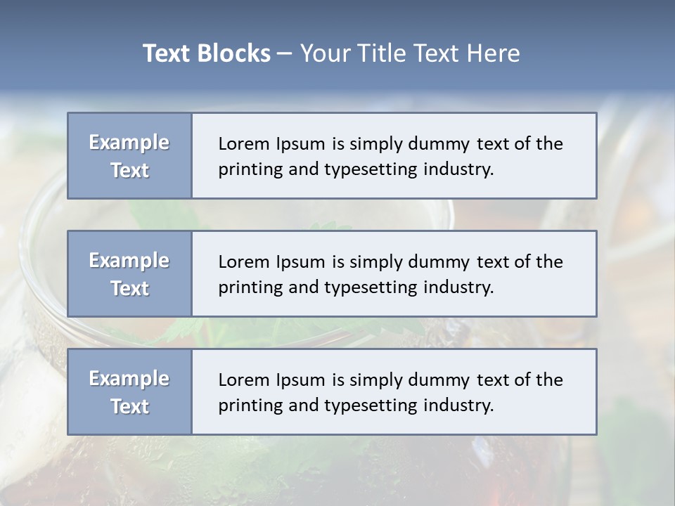 Wohlbefinden Arzneipflanze Entschlackung PowerPoint Template