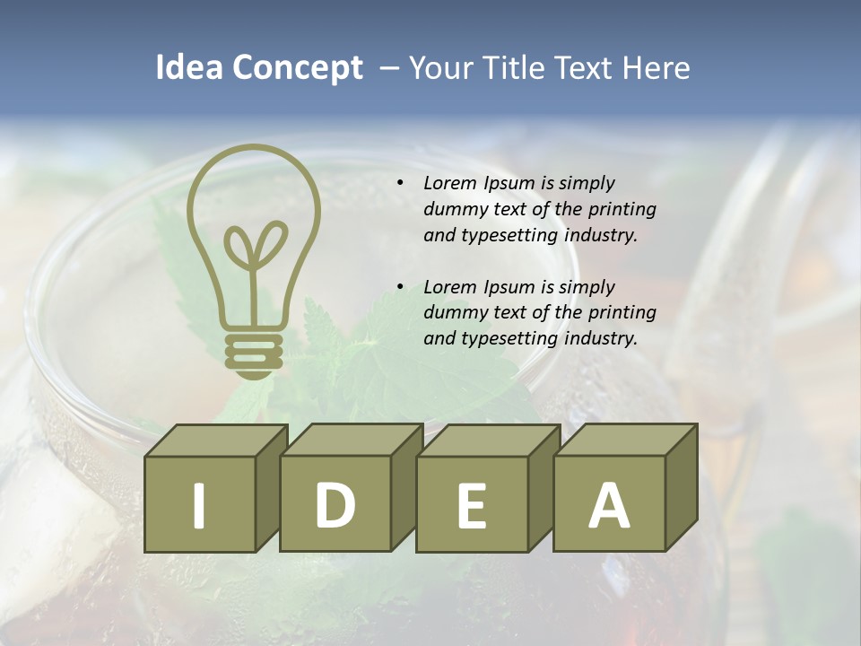 Wohlbefinden Arzneipflanze Entschlackung PowerPoint Template