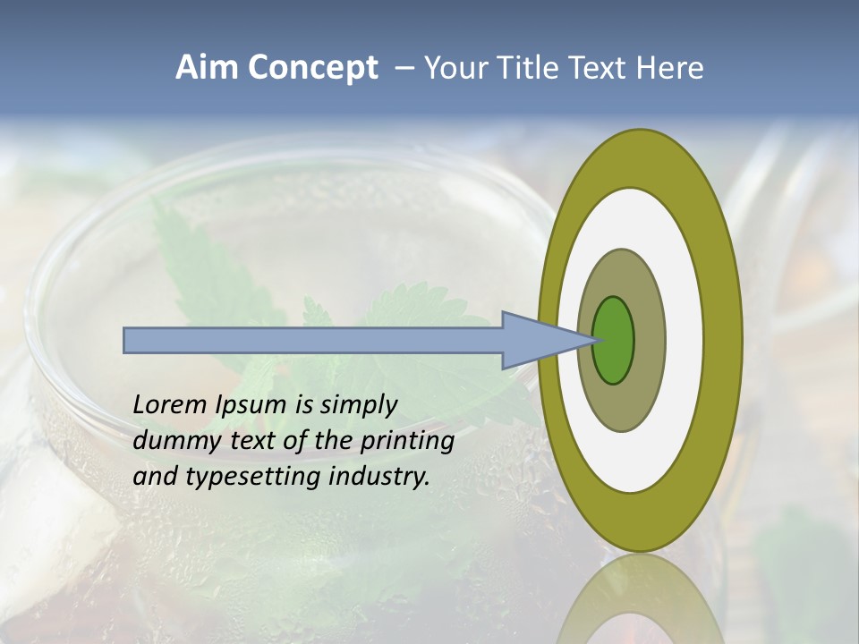 Wohlbefinden Arzneipflanze Entschlackung PowerPoint Template