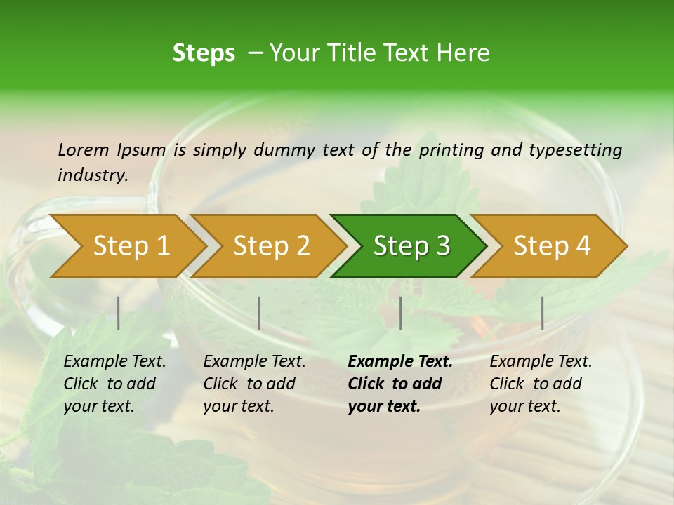 Tassen Heilend Entschlackung PowerPoint Template