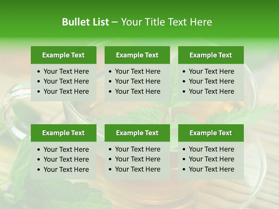 Tassen Heilend Entschlackung PowerPoint Template
