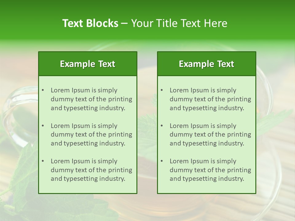 Tassen Heilend Entschlackung PowerPoint Template