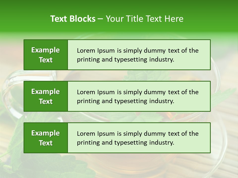 Tassen Heilend Entschlackung PowerPoint Template