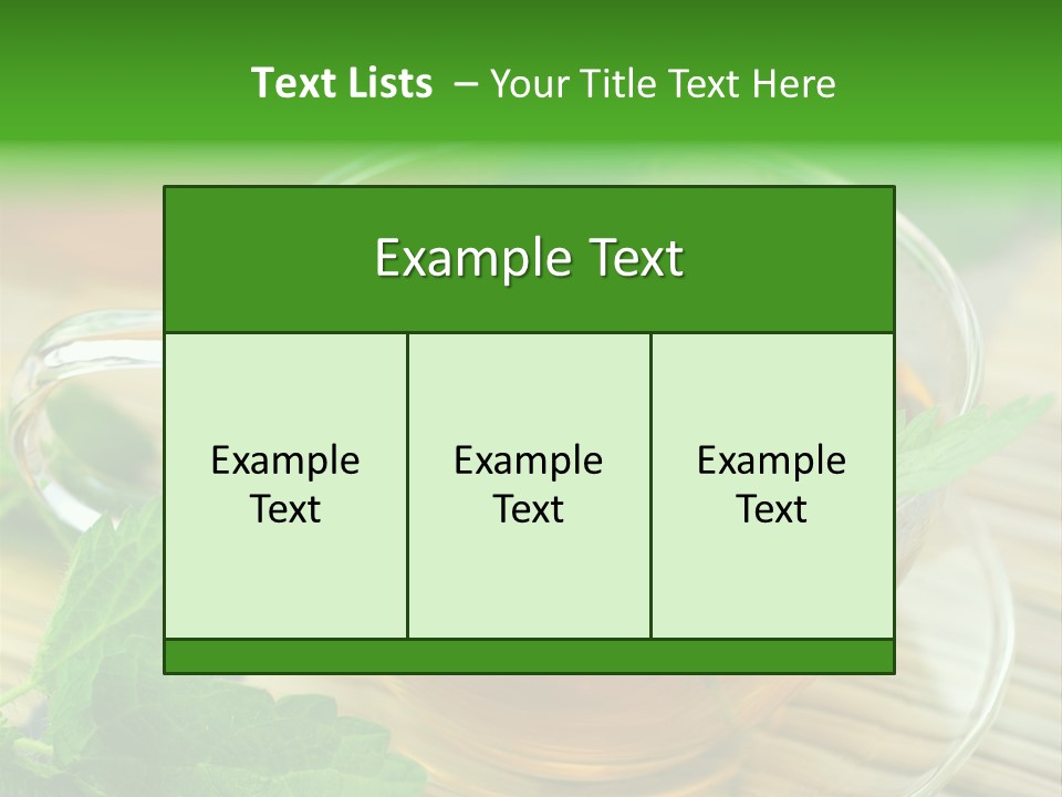 Tassen Heilend Entschlackung PowerPoint Template